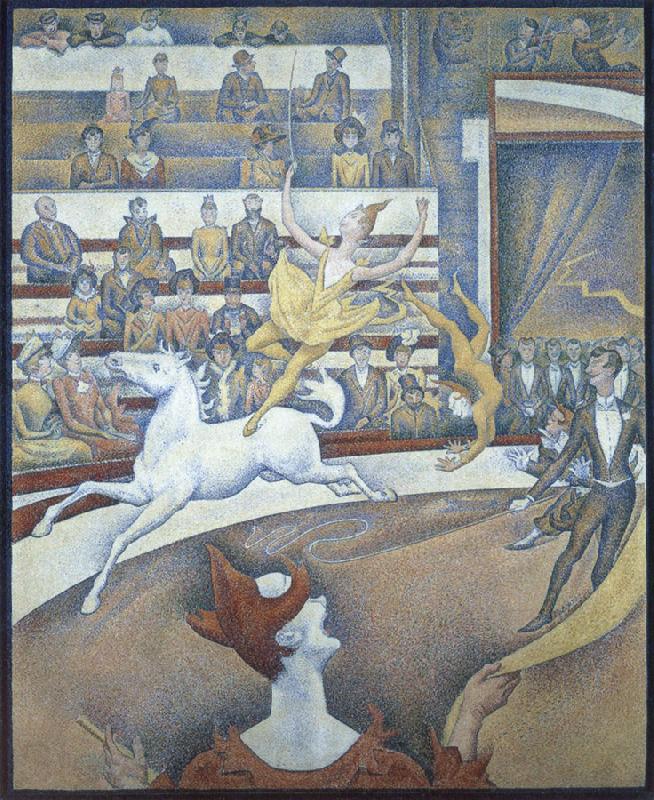 Georges Seurat circus Norge oil painting art
